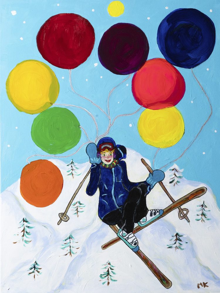 Flying High - original painting by Mary Kilpatrick