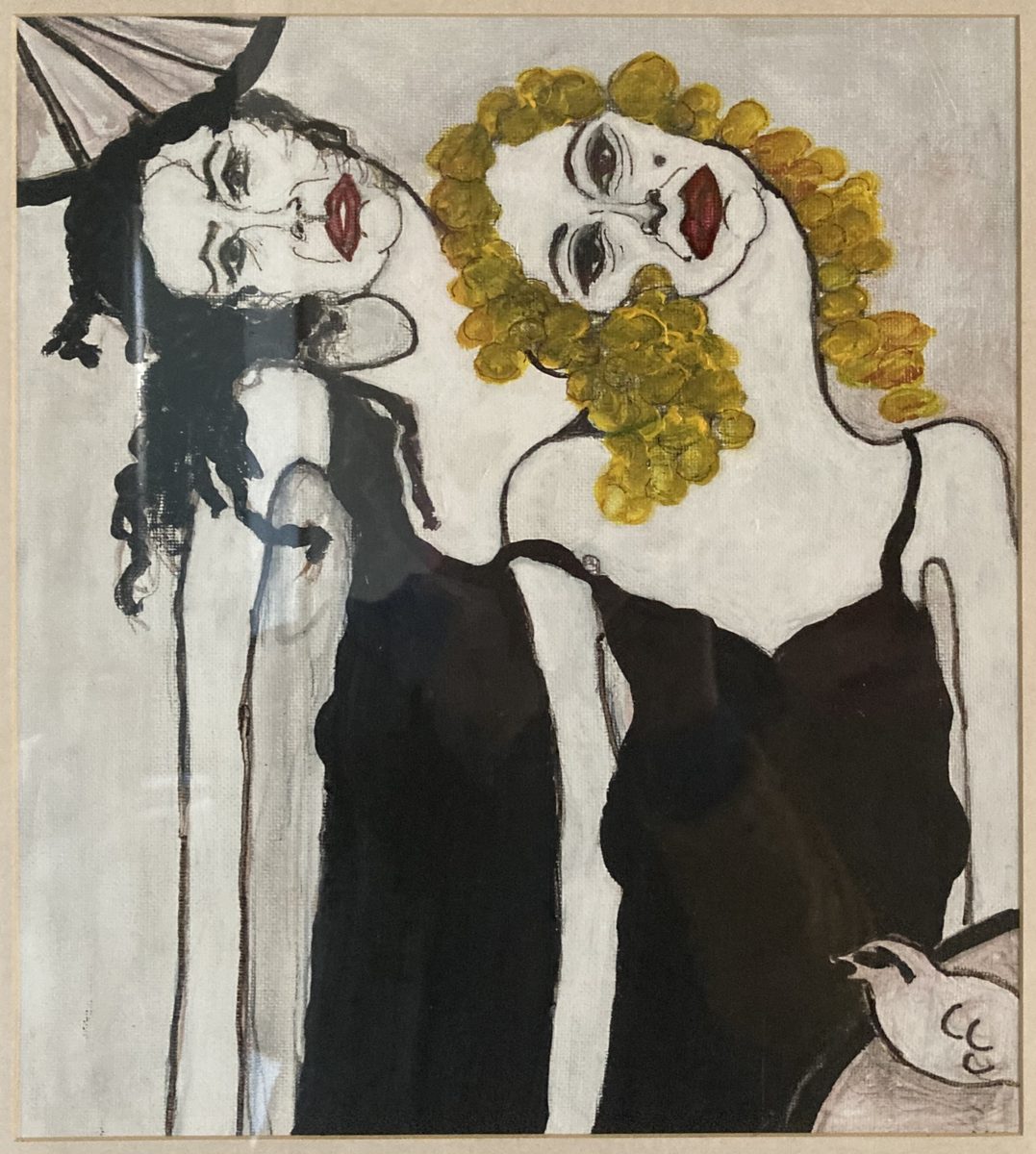 Two Twisted Sisters - original painting by Mary Kilpatrick (sold)
