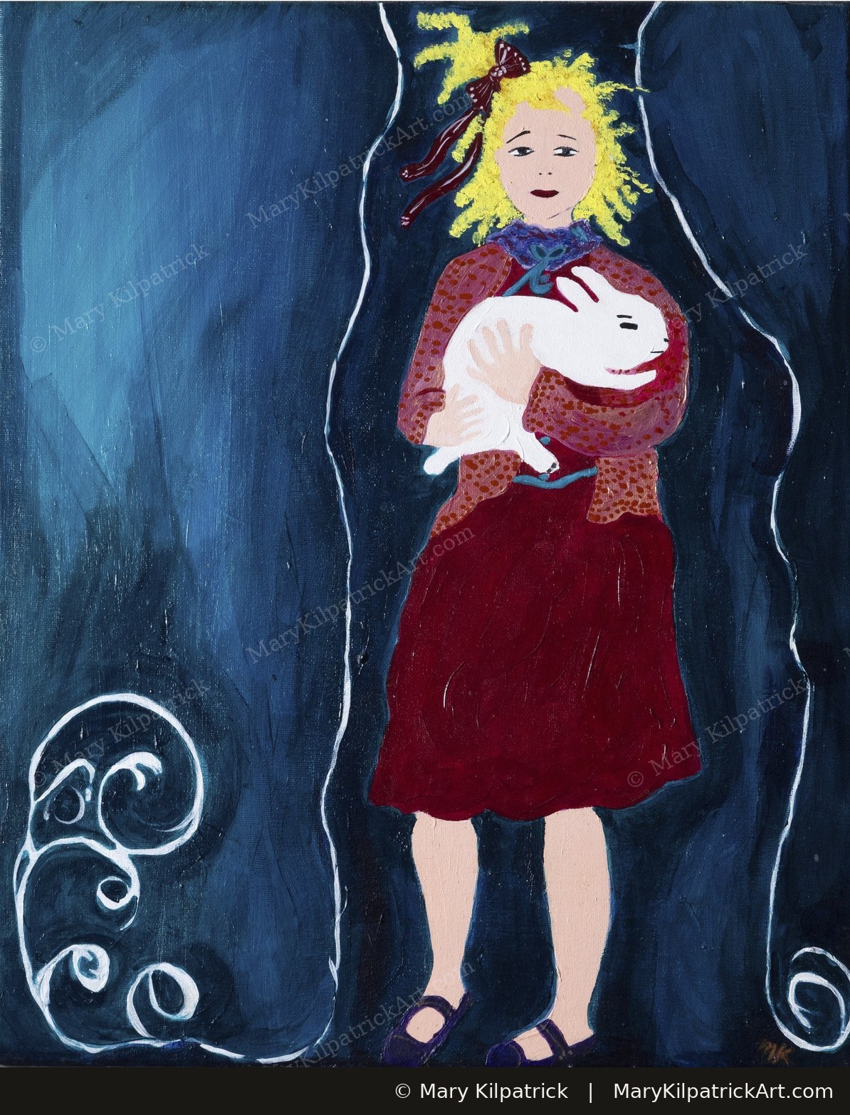 Original figurative painting 'Alice' by Mary Kilpatrick — Acrylic, 16″ × 20″