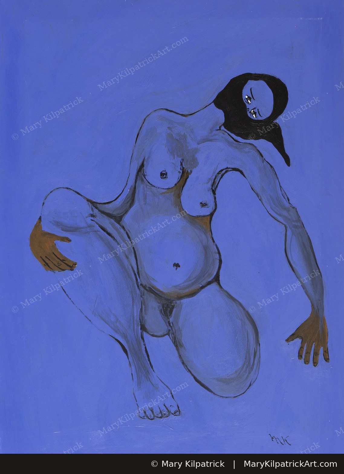 Original figurative painting 'Birth' by Mary Kilpatrick — Acrylic, 12″ × 18″