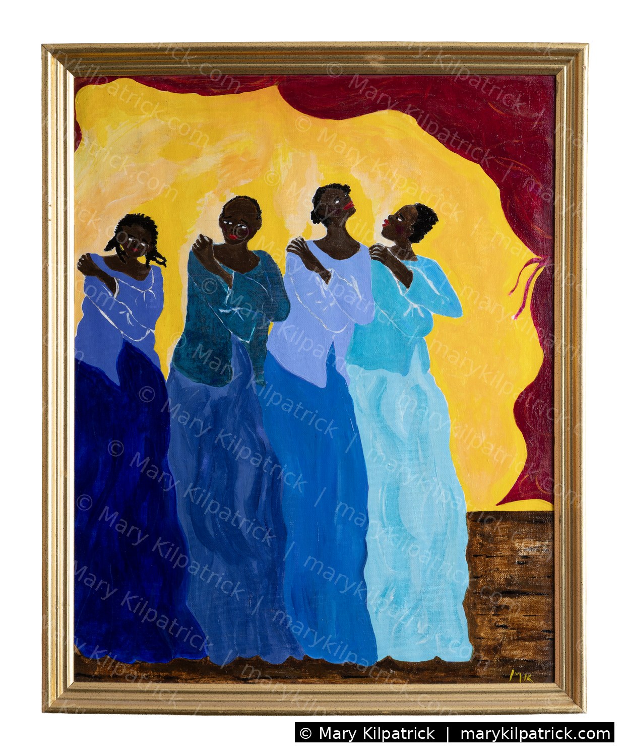 Original figurative painting 'Harmony' by Mary Kilpatrick — Acrylic on canvas, 15 × 19 in